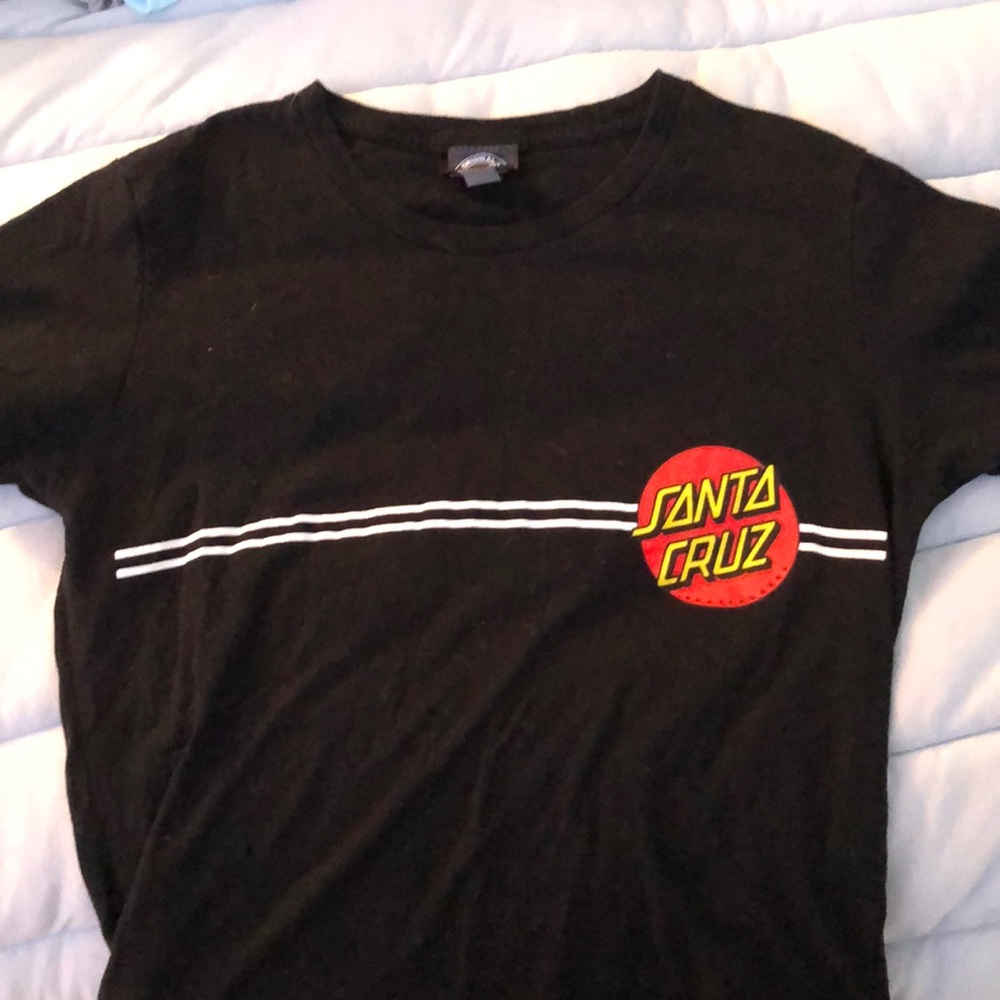 Black,yellow, and white Santa Cruz T-Shirt